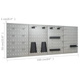 Workbench with Four Wall Panels and Two Cabinets - Top-Down View