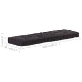Pallet Floor Cushions 2 pcs Cotton Black - Extra Image