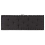 Pallet Floor Cushions 2 pcs Cotton Black