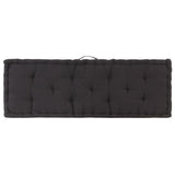 Pallet Floor Cushions 2 pcs Cotton Black - 45-Degree Angle