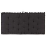 Pallet Floor Cushions 2 pcs Cotton Black