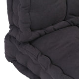 Pallet Floor Cushions 2 pcs Cotton Black - Extra Image