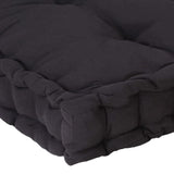 Pallet Floor Cushions 2 pcs Cotton Black - Extra Image