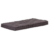Pallet Floor Cushions 2 pcs Cotton Anthracite - Rear View
