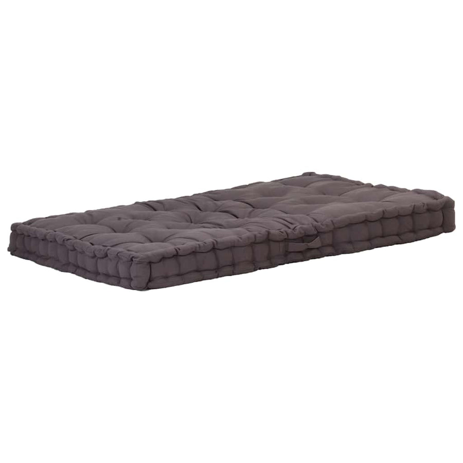 Pallet Floor Cushions 2 pcs Cotton Anthracite