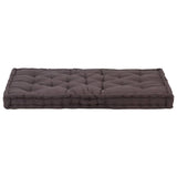 Pallet Floor Cushions 2 pcs Cotton Anthracite - Close-Up Angle