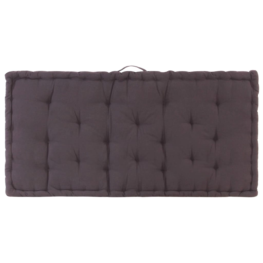 Pallet Floor Cushions 2 pcs Cotton Anthracite