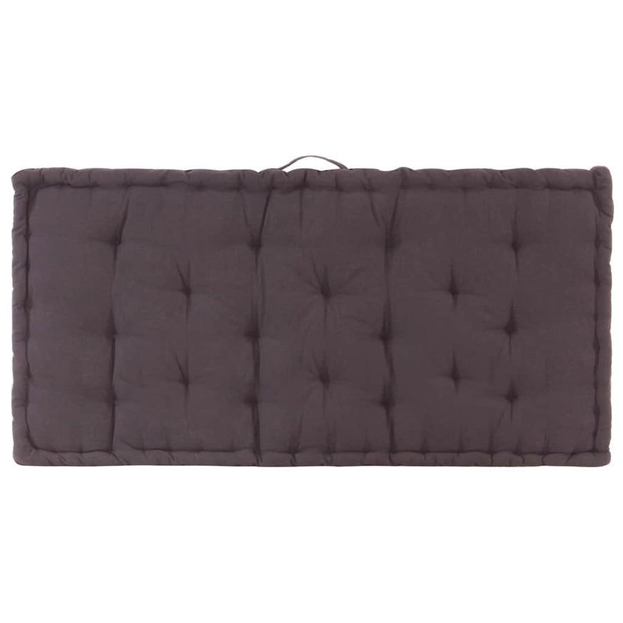 Pallet Floor Cushions 2 pcs Cotton Anthracite