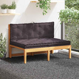 Pallet Floor Cushions 2 pcs Cotton Anthracite