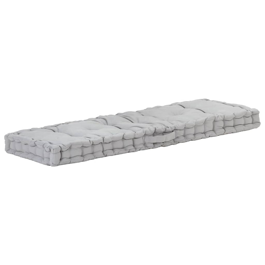 Pallet Floor Cushions 2 pcs Cotton Grey