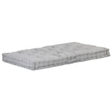 Pallet Floor Cushions 2 pcs Cotton Grey - Rear View