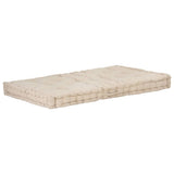 Pallet Floor Cushions 2 pcs Cotton Beige