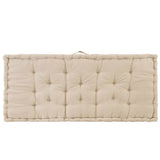 Pallet Floor Cushions 2 pcs Cotton Beige