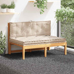 Pallet Floor Cushions 2 pcs Cotton Beige