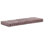 Pallet Floor Cushions 2 pcs Cotton Taupe
