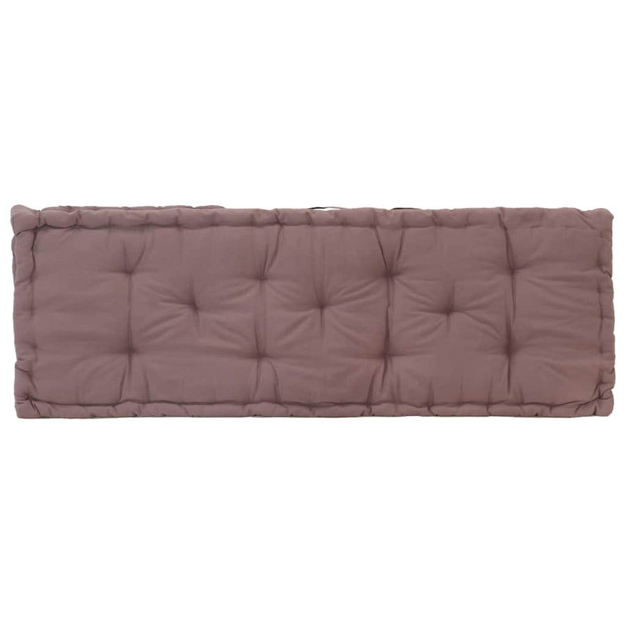 Pallet Floor Cushions 2 pcs Cotton Taupe