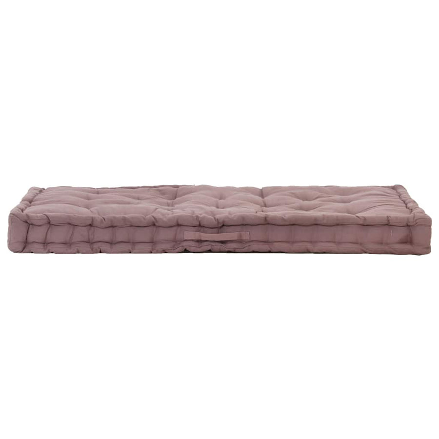 Pallet Floor Cushions 2 pcs Cotton Taupe