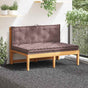 Pallet Floor Cushions 2 pcs Cotton Taupe