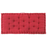 Pallet Floor Cushions 2 pcs Cotton Burgundy - Extra Image