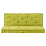 Pallet Floor Cushions 2 pcs Cotton Green