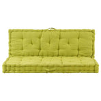 Pallet Floor Cushions 2 pcs Cotton Green