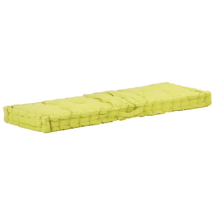Pallet Floor Cushions 2 pcs Cotton Green