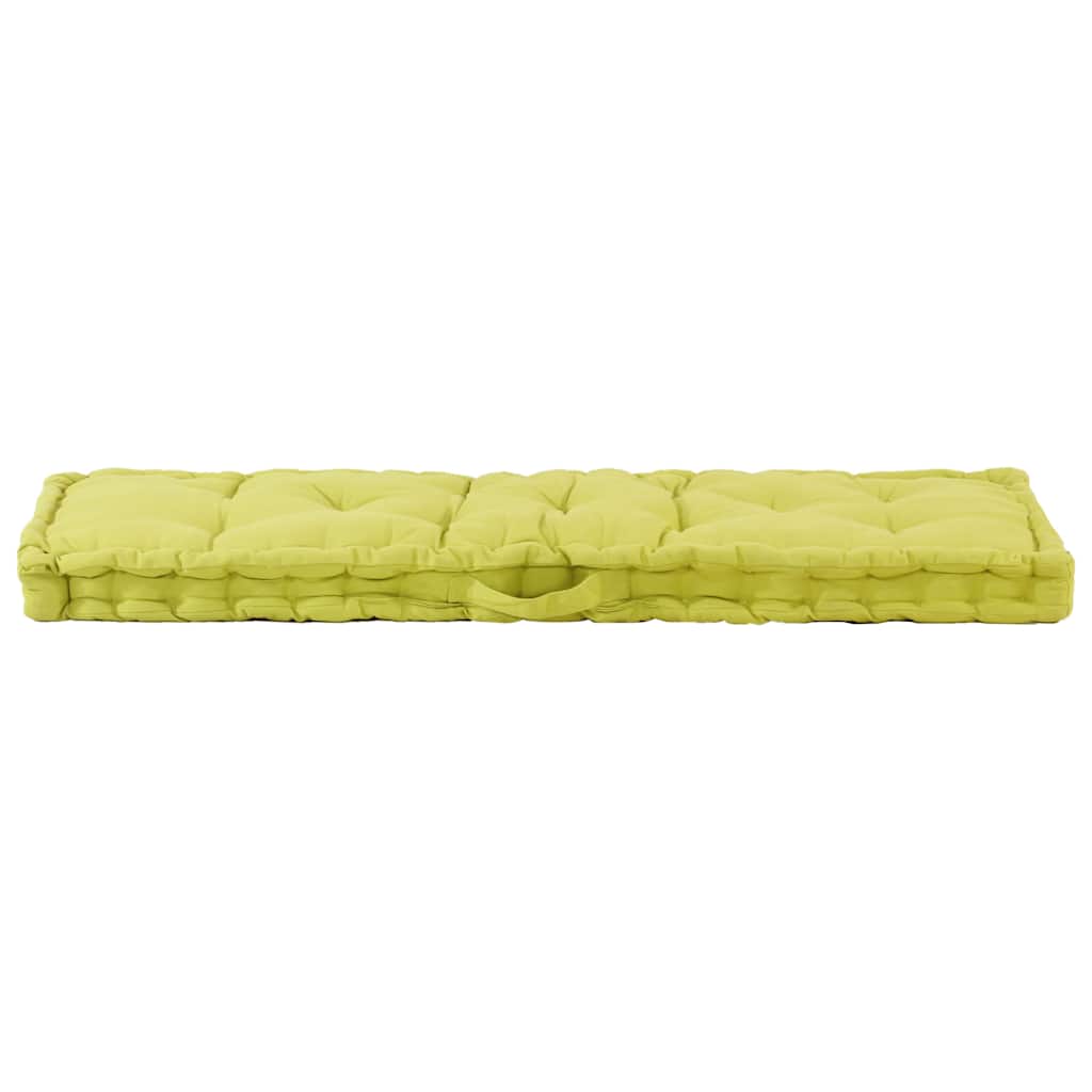 Pallet Floor Cushions 2 pcs Cotton Green
