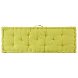 Pallet Floor Cushions 2 pcs Cotton Green - Rear View