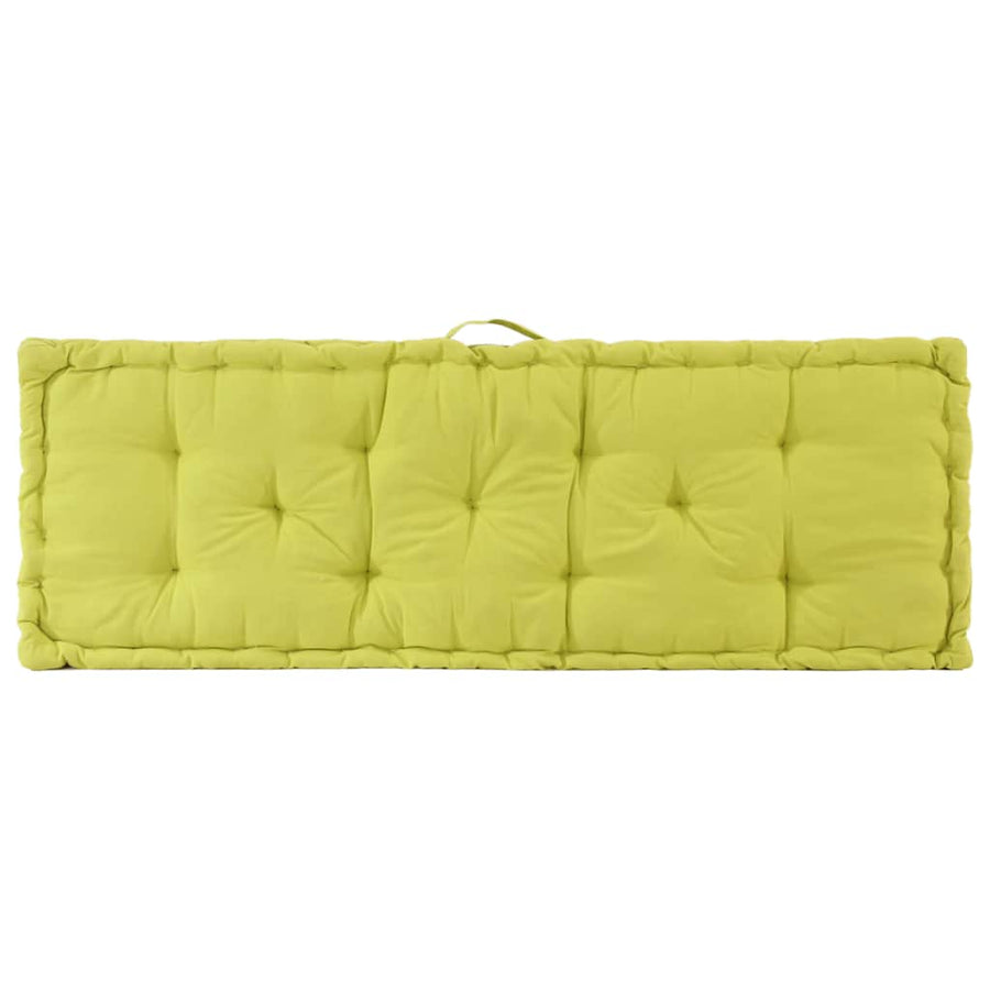 Pallet Floor Cushions 2 pcs Cotton Green