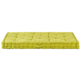 Pallet Floor Cushions 2 pcs Cotton Green