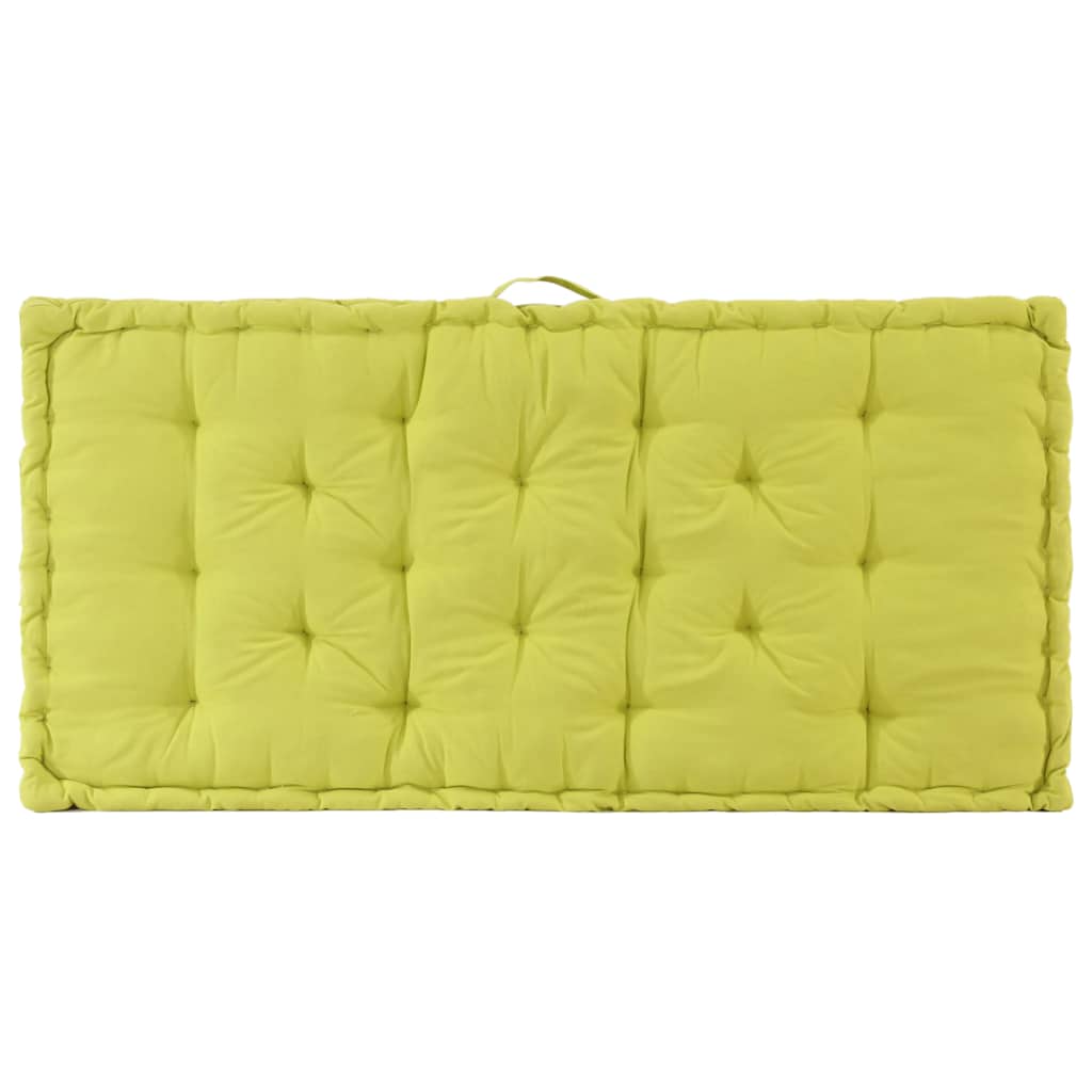 Pallet Floor Cushions 2 pcs Cotton Green