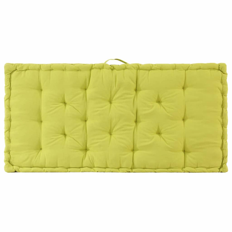 Pallet Floor Cushions 2 pcs Cotton Green