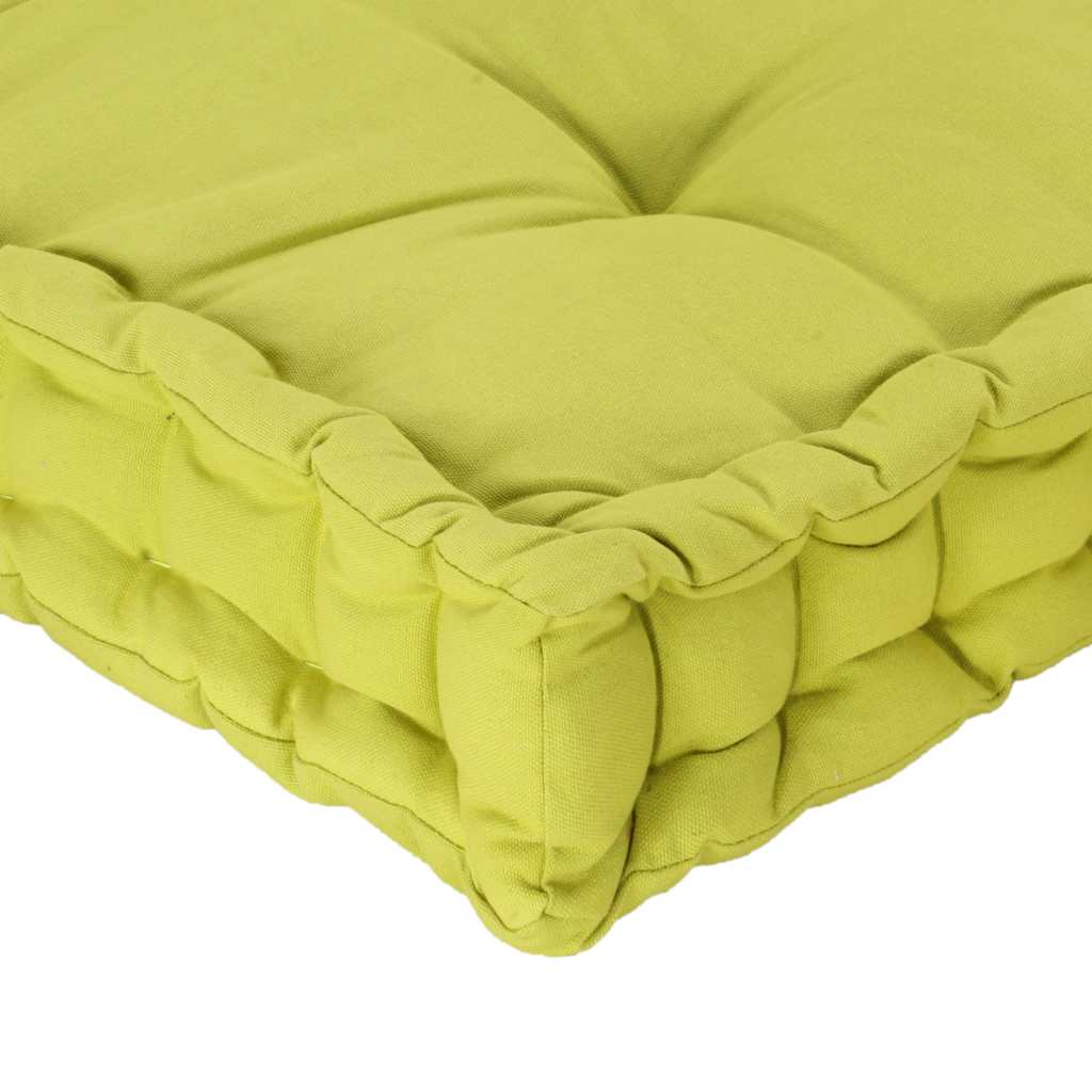 Pallet Floor Cushions 2 pcs Cotton Green