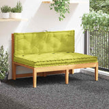 Pallet Floor Cushions 2 pcs Cotton Green