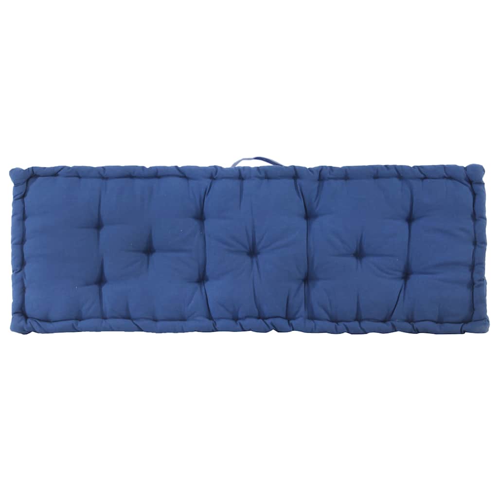 Pallet Floor Cushions 2 pcs Cotton Light Blue