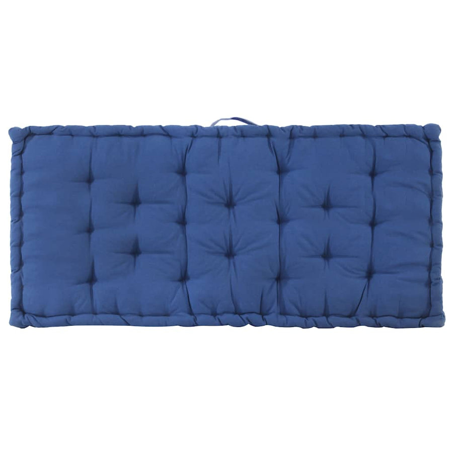 Pallet Floor Cushions 2 pcs Cotton Light Blue