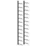 Wall-mounted Wine Rack for 24 Bottles Black Iron