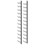 Wall-mounted Wine Rack for 24 Bottles Black Iron