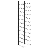 Wall-mounted Wine Rack for 36 Bottles Black Iron
