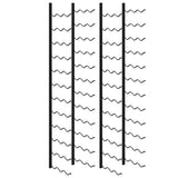 Wall-mounted Wine Racks for 72 Bottles 2 pcs Black Iron