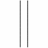 Wall-mounted Wine Racks for 72 Bottles 2 pcs Black Iron