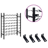 Wine Rack for 48 Bottles Black Metal