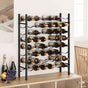 Wine Rack for 48 Bottles Black Metal