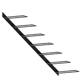 Wall-mounted Wine Rack for 7 Bottles Black Metal