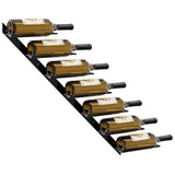 Wall-mounted Wine Rack for 7 Bottles Black Metal
