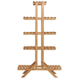 Plant Stand 83x25x142 cm Firwood - Front View