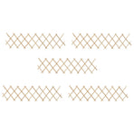Trellis Fences 5 pcs Firwood 180x30 cm