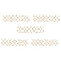 Trellis Fences 5 pcs Firwood 180x30 cm