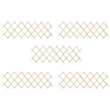 Trellis Fences 5 pcs Firwood 180x60 cm