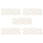 Trellis Fences 5 pcs Firwood 180x60 cm